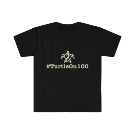 Turtle On 100 - Unisex Softstyle T-Shirt