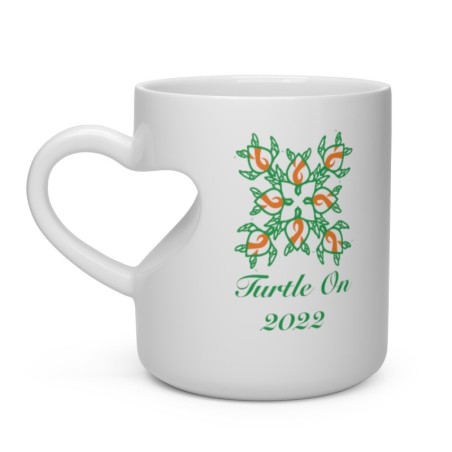 2022 Limited Edition - Orange Ribbon - Heart Shape Mug