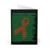 2023 Limited Edition - Orange Ribbon - Black -Greeting Cards (5 Pack)