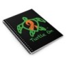 Turtle On - Spiral Notebook - Ruled Line Black