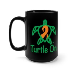 Turtle On - Black Mug 15oz