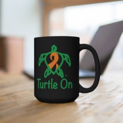 Turtle On - Black Mug 15oz