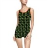 All Over Turtle - Women's Vintage Swimsuit