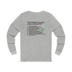 10 things NOT to say - Unisex Jersey Long Sleeve Tee