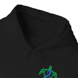 Turtle Rhythm Unisex Heavy Blend™ Hooded Sweatshirt Blue Ribbon