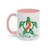 Turtle On - Blue\Orange - Accent Coffee Mug (11, 15oz)