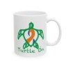 Turtle On - Blue/Orange - Ceramic Mug, (11oz, 15oz)