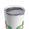 Turtle On - Blue/Orange - White Tumbler 20oz