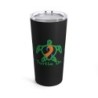 Turtle On - Blue/Orange - Black Tumbler 20oz