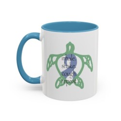 Turtle Rhythm - Blue - Accent Coffee Mug (11, 15oz)
