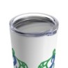 Turtle On - Blue - White Tumbler 20oz