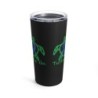 Turtle On - Blue - Black Tumbler 20oz