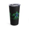 Turtle On - Blue - Black Tumbler 20oz