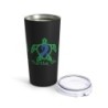 Turtle On - Blue - Black Tumbler 20oz