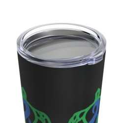 Turtle On - Blue - Black Tumbler 20oz