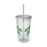 Turtle On - Blue/Orange - Sunsplash Tumbler with Straw, 16oz