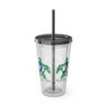 Turtle On - Blue - Sunsplash Tumbler with Straw, 16oz