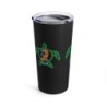 Turtle Rhythm - Blue/Orange - Black Tumbler 20oz