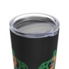 Turtle Rhythm - Blue/Orange - Black Tumbler 20oz