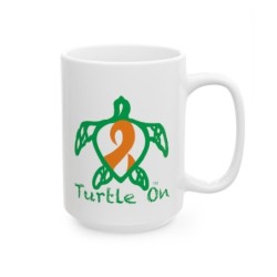 Turtle On - Orange - Ceramic Mug, (11oz, 15oz)