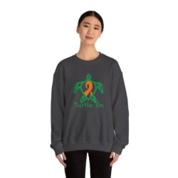 Turtle On - Orange - Unisex Heavy Blend™ Crewneck Sweatshirt