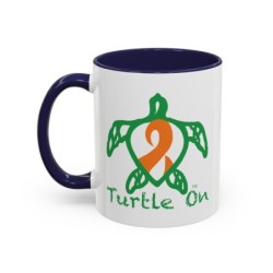 Turtle On - Orange - Accent Coffee Mug (11, 15oz)