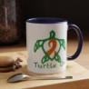 Turtle On - Orange - Accent Coffee Mug (11, 15oz)