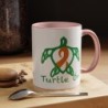 Turtle On - Orange - Accent Coffee Mug (11, 15oz)