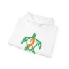 Turtle On - Orange - Unisex Heavy Blend™ Hooded Sweatshirt