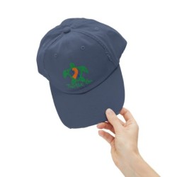 Turtle On - Blue\Orange - Unisex Distressed Cap