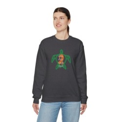 Turtle Rhythm - Orange - Unisex Heavy Blend™ Crewneck Sweatshirt