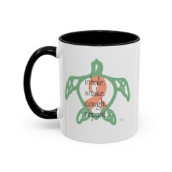 Turtle Rhythm - Orange - Accent Coffee Mug (11, 15oz)