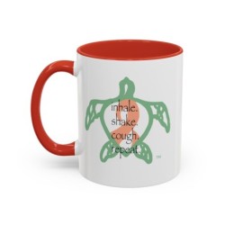 Turtle Rhythm - Orange - Accent Coffee Mug (11, 15oz)