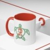 Turtle Rhythm - Orange - Accent Coffee Mug (11, 15oz)