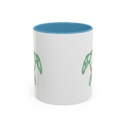Turtle Rhythm - Blue/Orange - Accent Coffee Mug (11, 15oz)