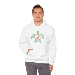 Turtle Rhthm - Orange - Unisex Heavy Blend™ Hooded Sweatshirt