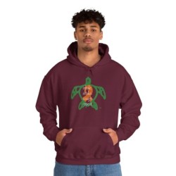 Turtle Rhthm - Orange - Unisex Heavy Blend™ Hooded Sweatshirt