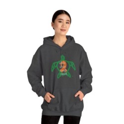Turtle Rhthm - Orange - Unisex Heavy Blend™ Hooded Sweatshirt