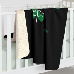 Turtle Rythem - Blue/Orange - Sherpa Fleece Blanket