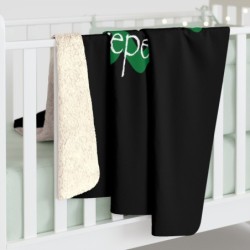 Turtle Rythem - Blue - Sherpa Fleece Blanket