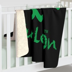 Turtle On - Orange - Sherpa Fleece Blanket