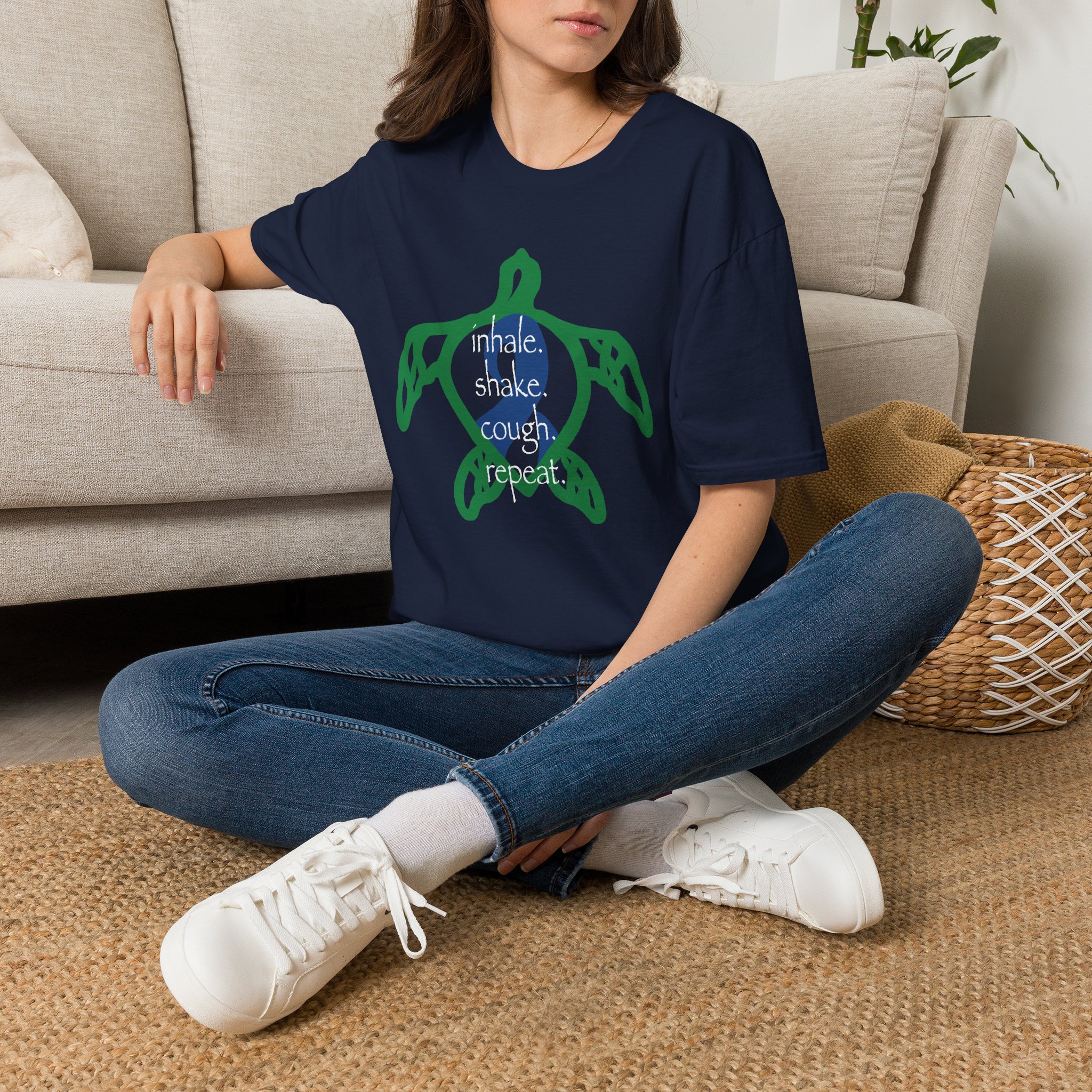 Turtle Rhythm - Blue - Softstyle T-Shirt - Image 22
