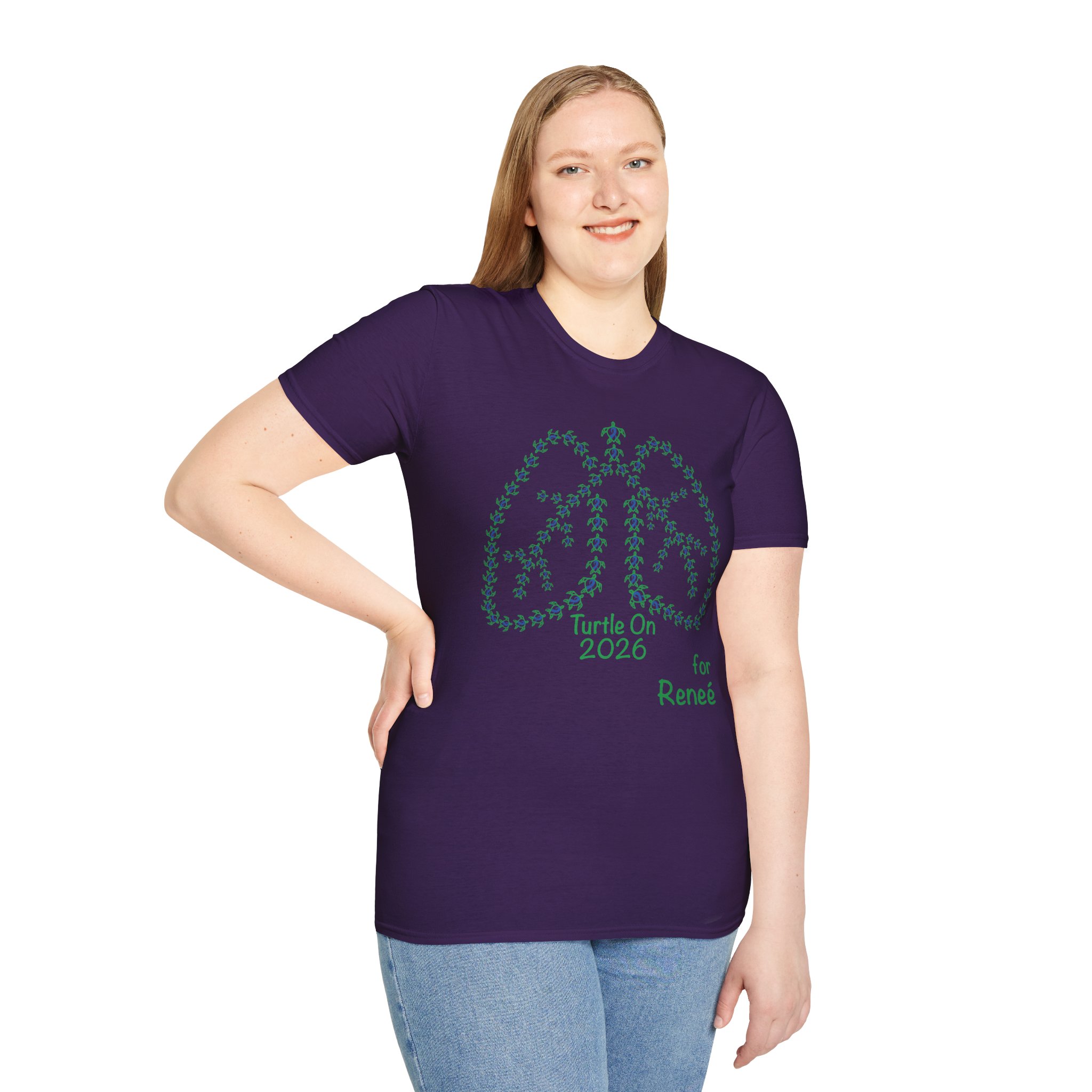 Reneé - Unisex - 2026 Limited Edition -Personalized - Blue - Softstyle T-Shirt - Image 5