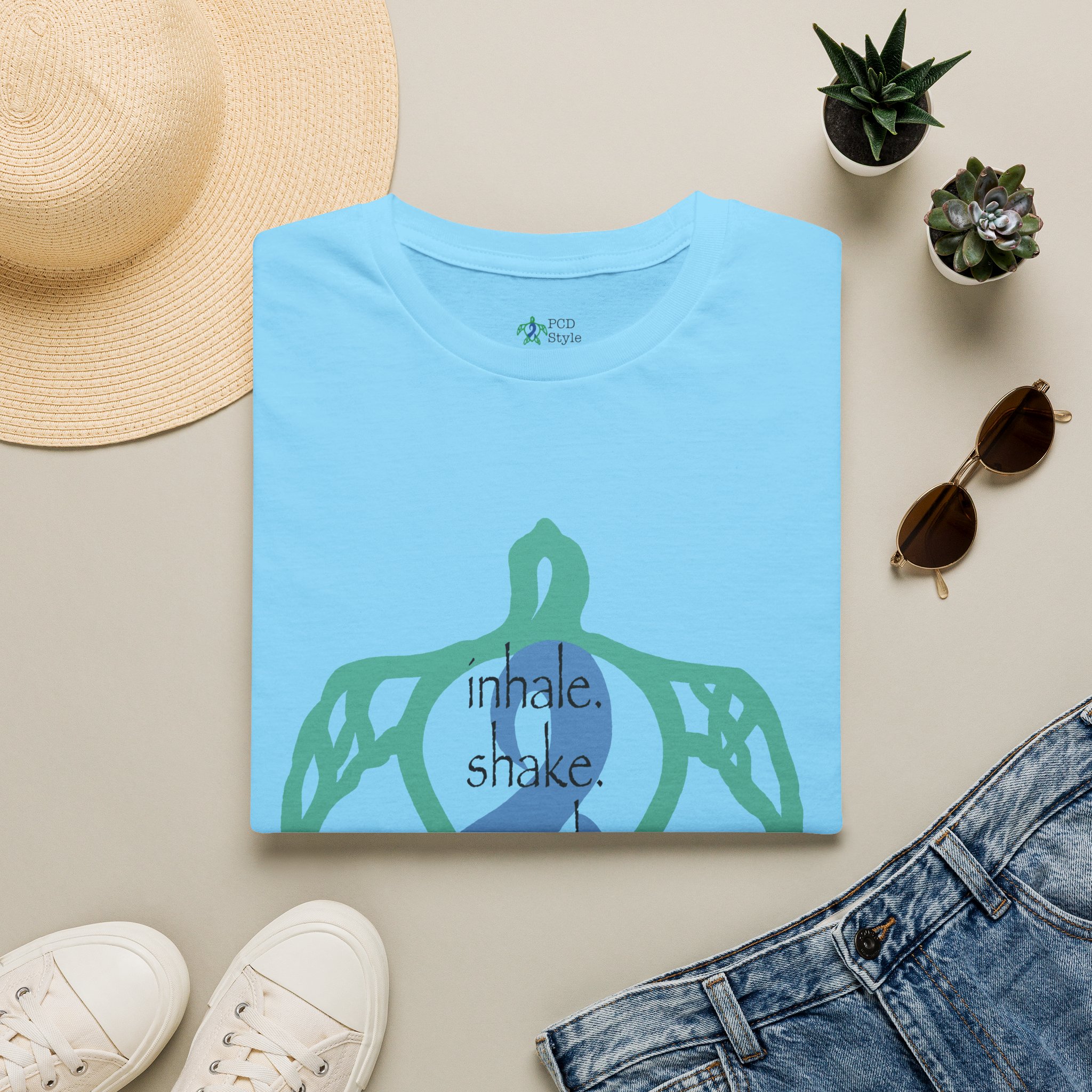 Turtle Rhythm - Blue - Softstyle T-Shirt - Image 16
