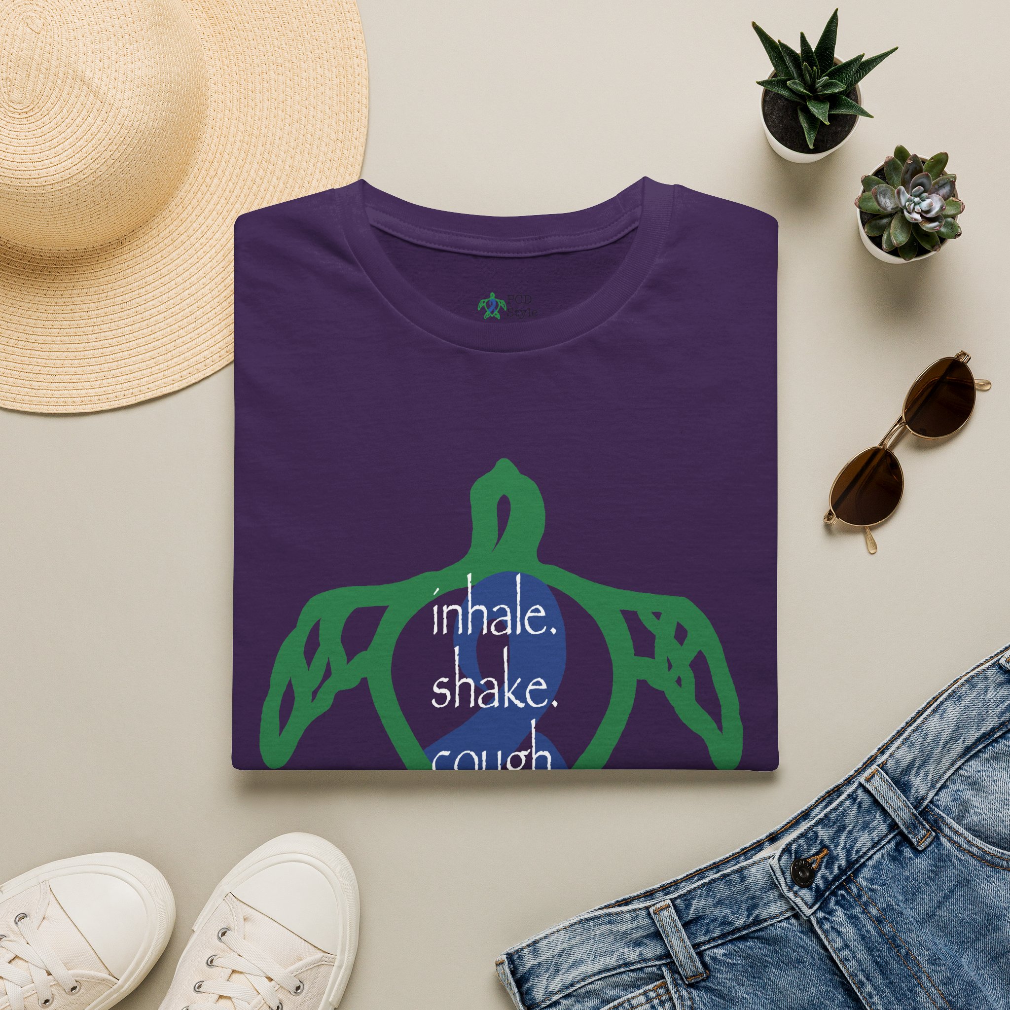 Turtle Rhythm - Blue - Softstyle T-Shirt - Image 2
