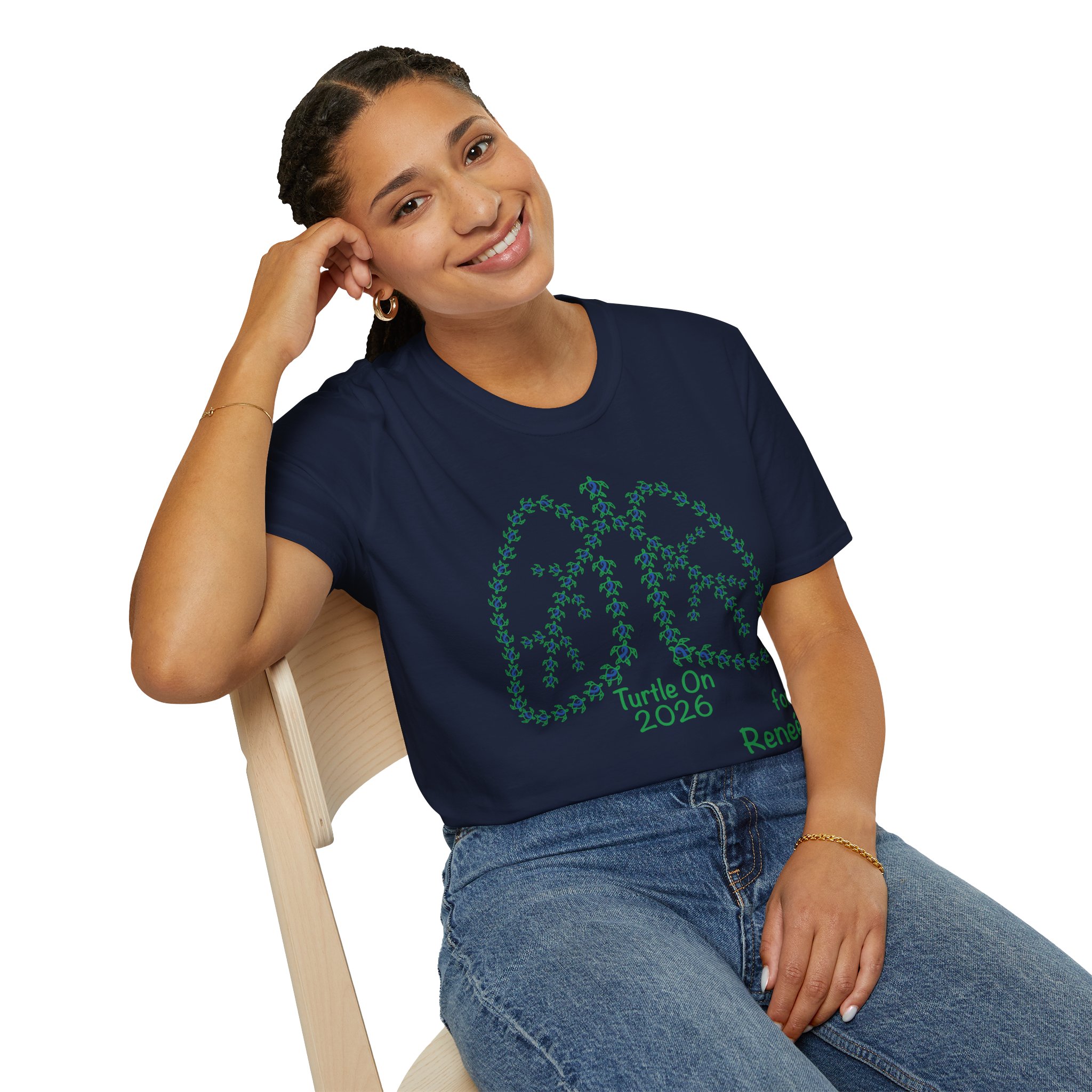 Reneé - Unisex - 2026 Limited Edition -Personalized - Blue - Softstyle T-Shirt - Image 26
