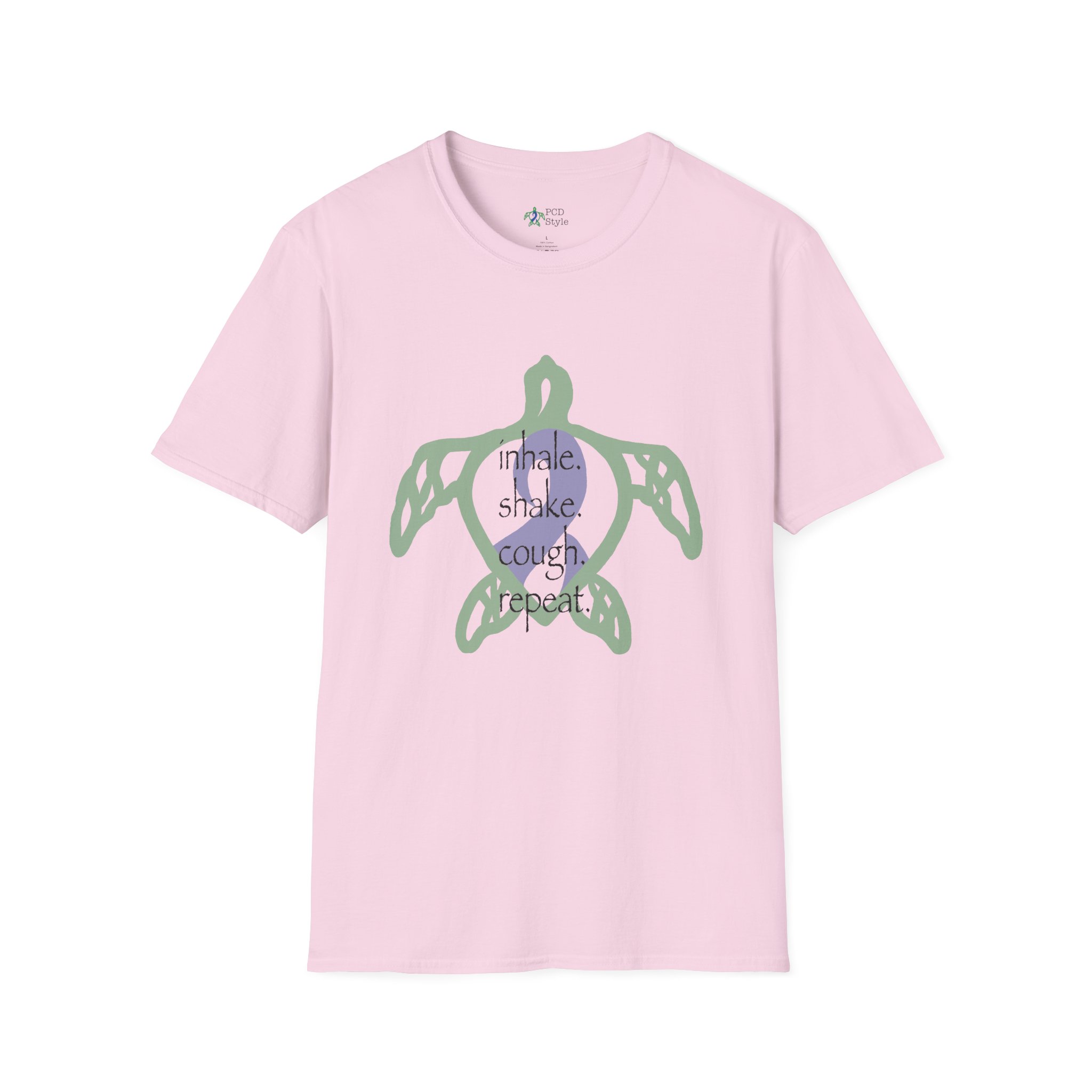 Turtle Rhythm - Blue - Softstyle T-Shirt - Image 29
