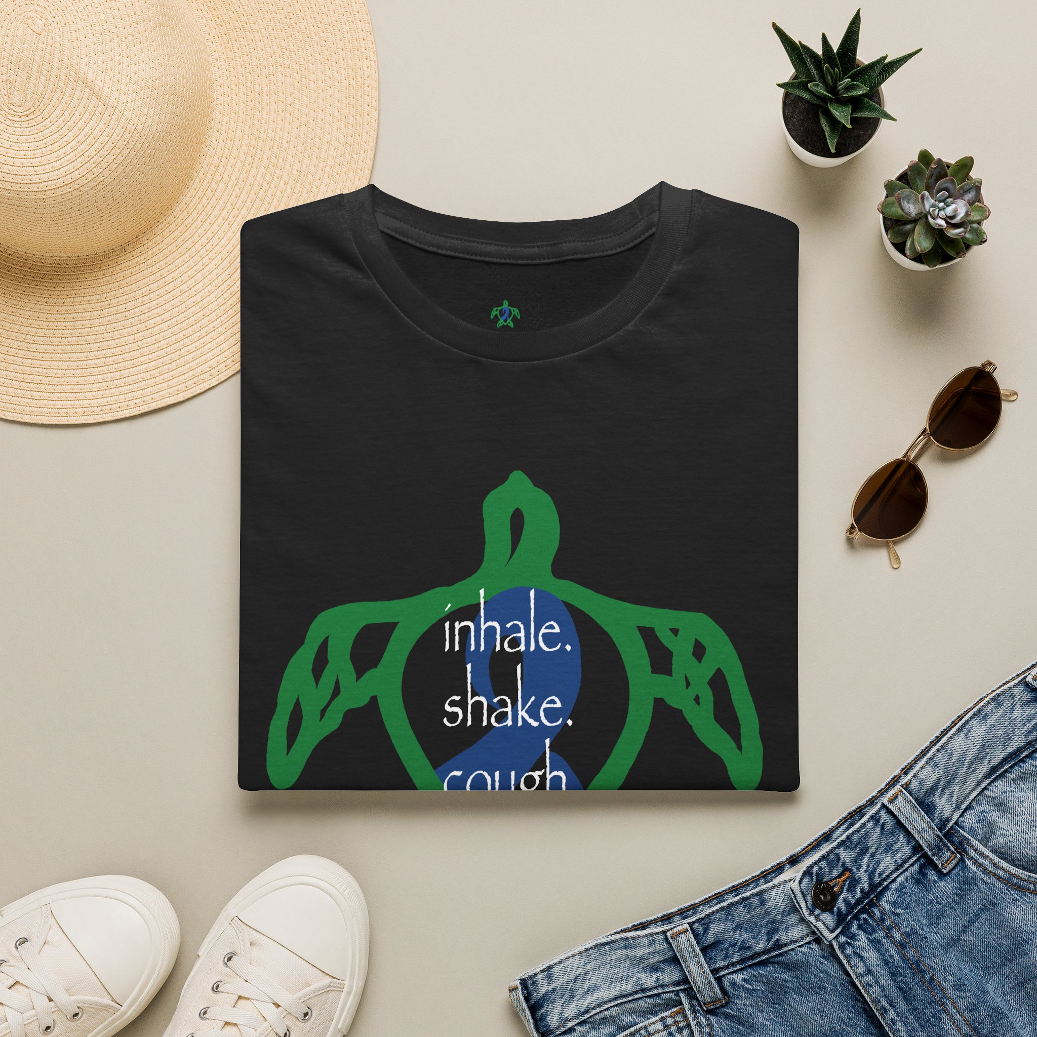Turtle Rhythm - Blue - Softstyle T-Shirt - Image 11