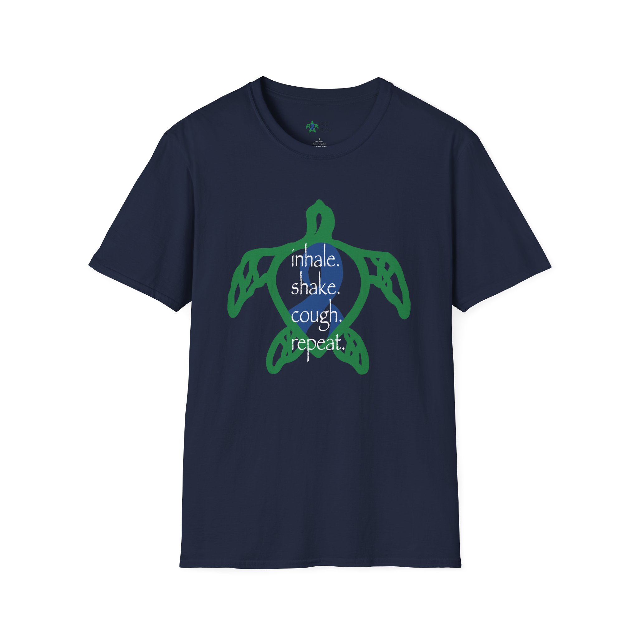 Turtle Rhythm - Blue - Softstyle T-Shirt - Image 23