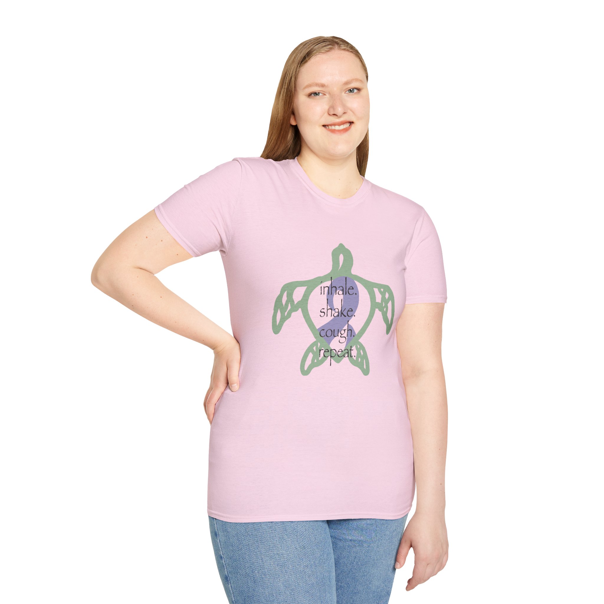 Turtle Rhythm - Blue - Softstyle T-Shirt - Image 31
